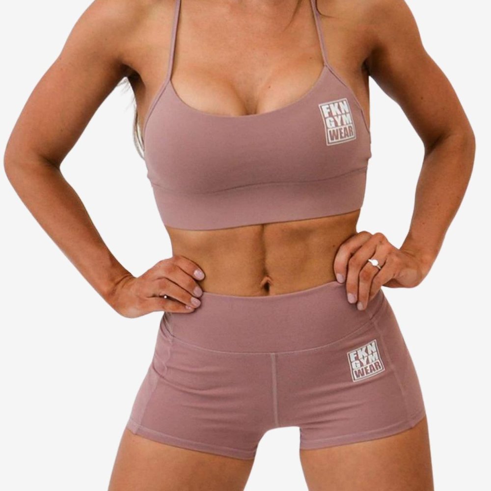 WOMEN'S GYM CROP TOP | SUPER LILAC FKN GYM WEAR Sports bra